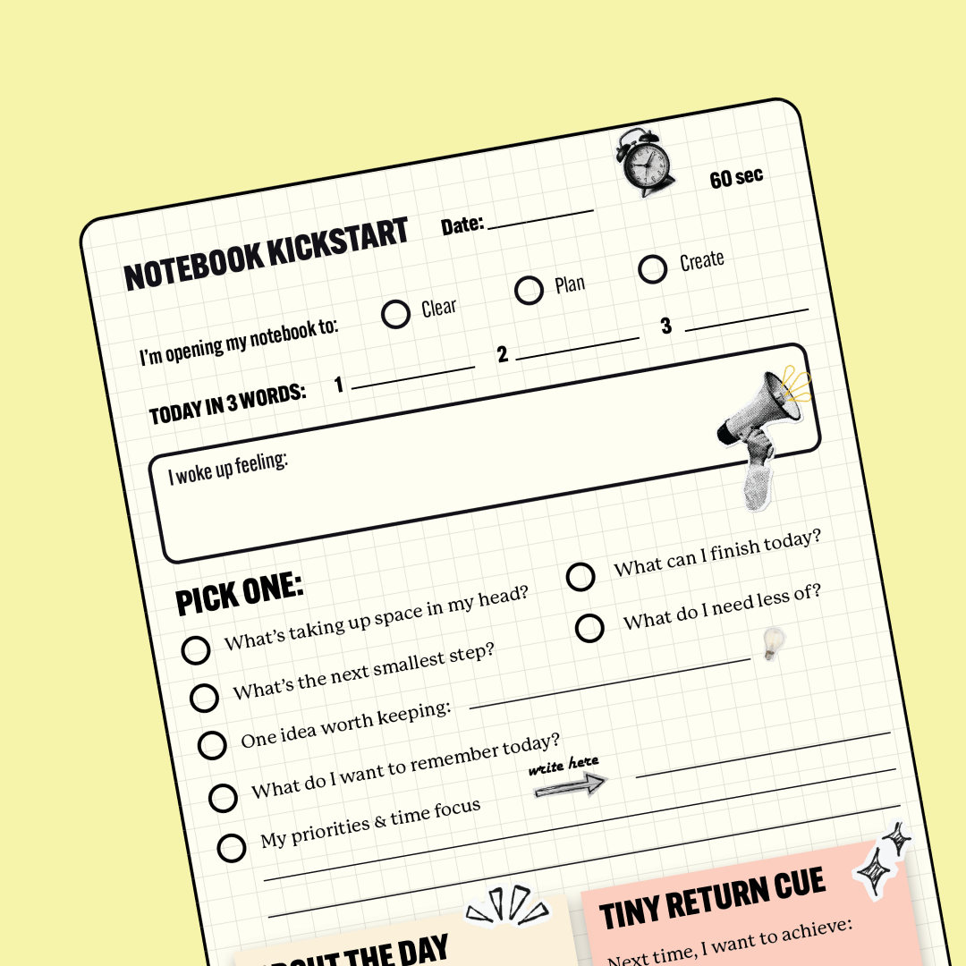 Kickstart pdf template