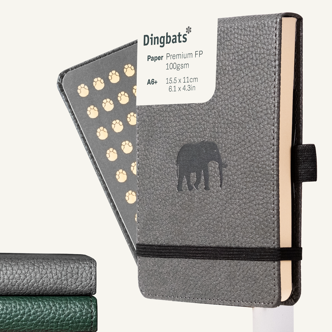 Grey Elephant A6+ Reporter (15.5 x 11 cm)